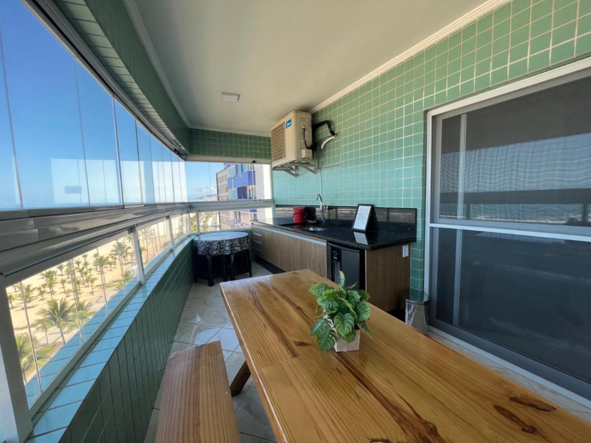 Apartamento Guilhermina de frente para o mar Praia Grande (Santos) Exterior foto