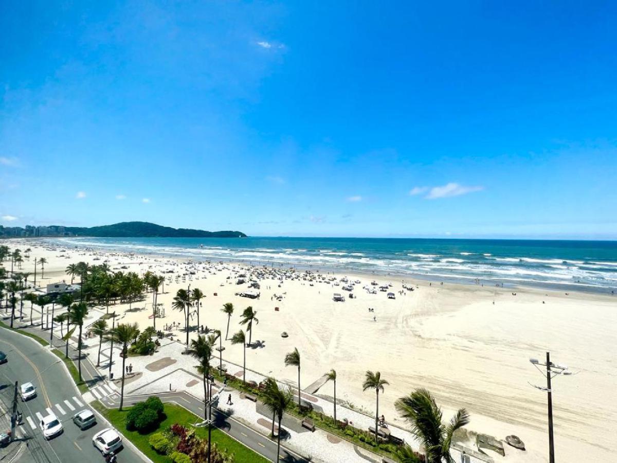 Apartamento Guilhermina de frente para o mar Praia Grande (Santos) Exterior foto